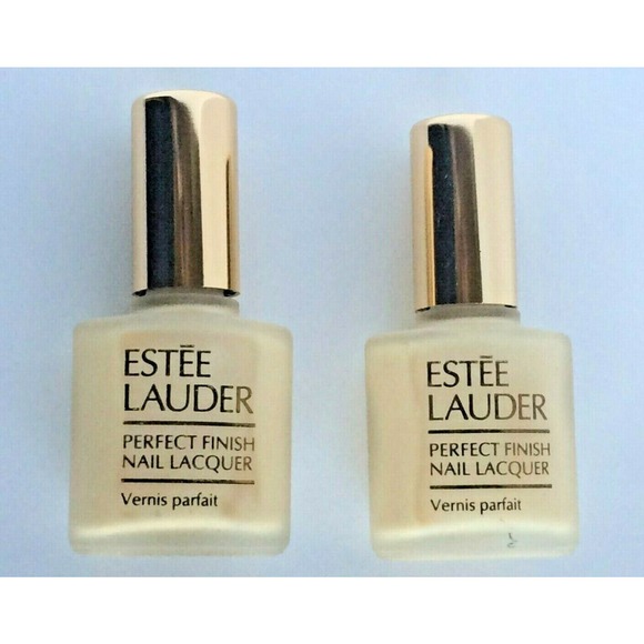 2x ESTEE LAUDER Perfect Finish Nail Polish SHEER NUDE ~ Vintage - Picture 6 of 9
